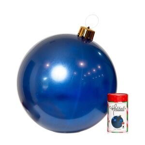 30in Dark Blue Holiball Ornament